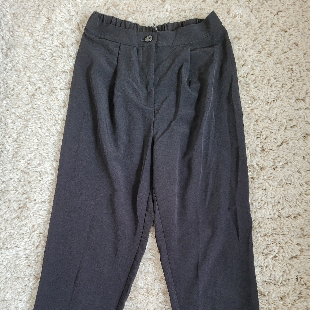 H&M Black Flowy Workpant